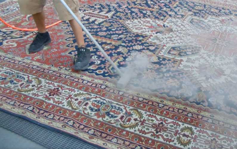 Air Dusting a rug